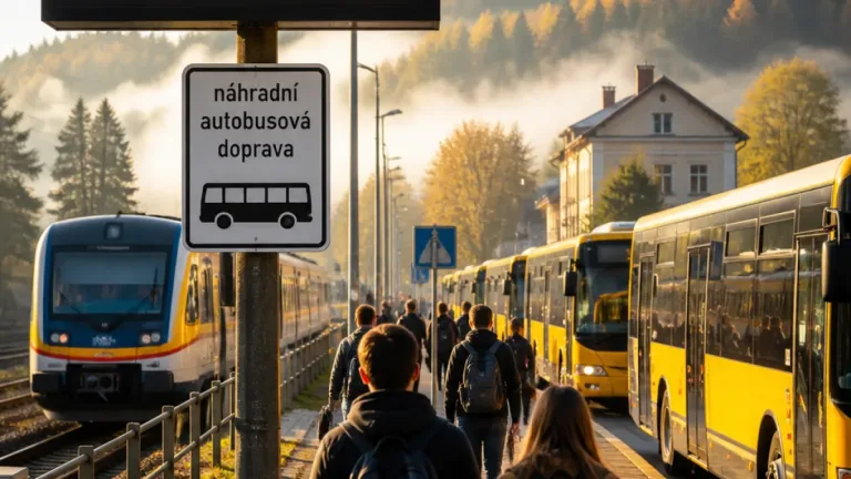 Kvůli sabotáži na polské části trati zavádí kraj ranní autobusové posily k vlakům
