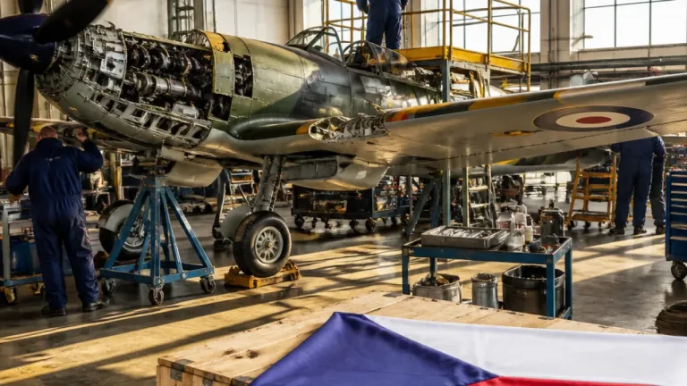 Legendární Spitfire pilota z Plzně směřuje zpět do Česka, stroj se připravuje v Belgii