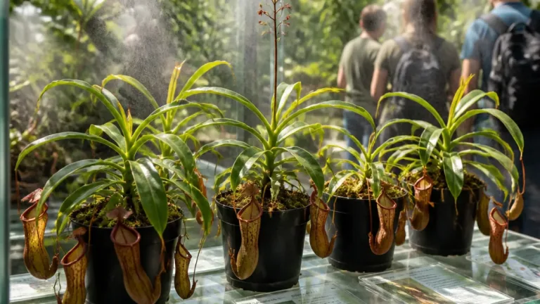 Liberecká botanická zahrada vystavila vzácnou láčkovku z Bornea, čeká na opylení a semena