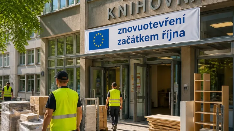 Mladá Boleslav dokončuje rekonstrukci knihovny, znovuotevření v první říjnové týdny