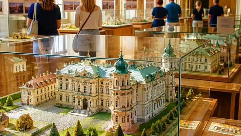 Modely českých památek v Polákách: mezi nimi i papírový zámek Kroměříž