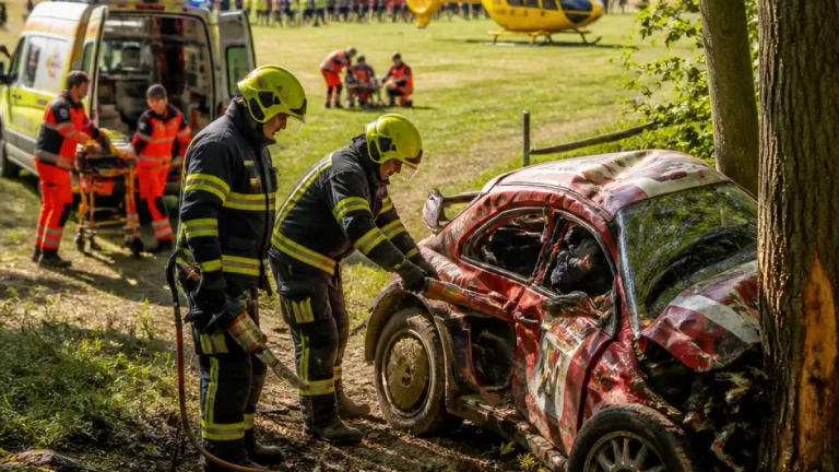 Na Barum Czech Rally ve speciálu narazili do stromu, spolujezdec utrpěl vážná zranění