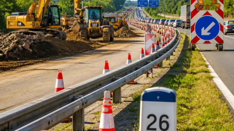 Na D11 začala největší oprava roku, úsek 26–40 km bude uzavřený 78 dnů