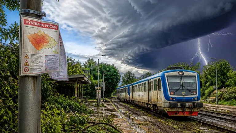 Na Jihlavsku se vytvořila supercela, bouřky zastavily vlaky. Meteorologové varují před dalším nebezpečím