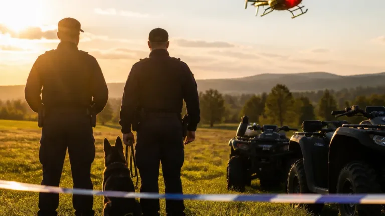 Na Karlovarsku pátrají desítky policistů a vrtulník po muži, který vážně zranil ženu