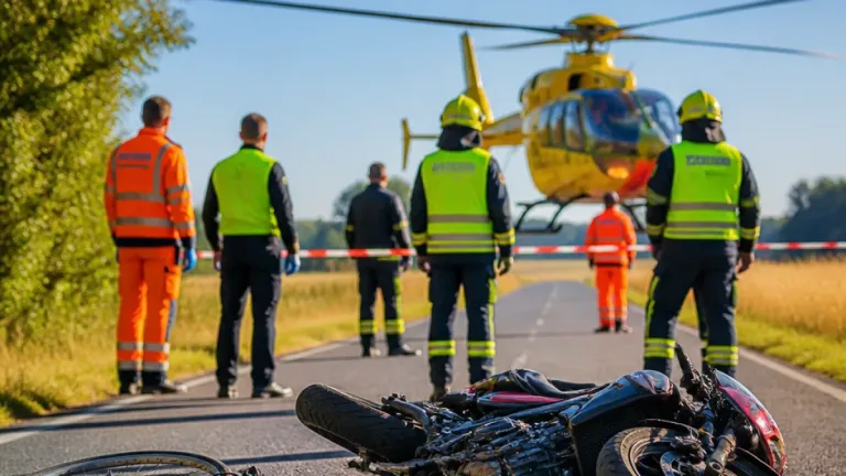 Na okraji Hlohovce se srazili motorkářka a cyklista, oba těžce zranění; na místo přiletěl vrtulník