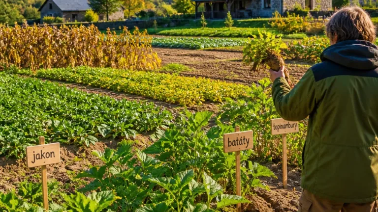 Na pokusné farmě ve Valečově testují jakon, batáty a topinambury jako náhradu brambor