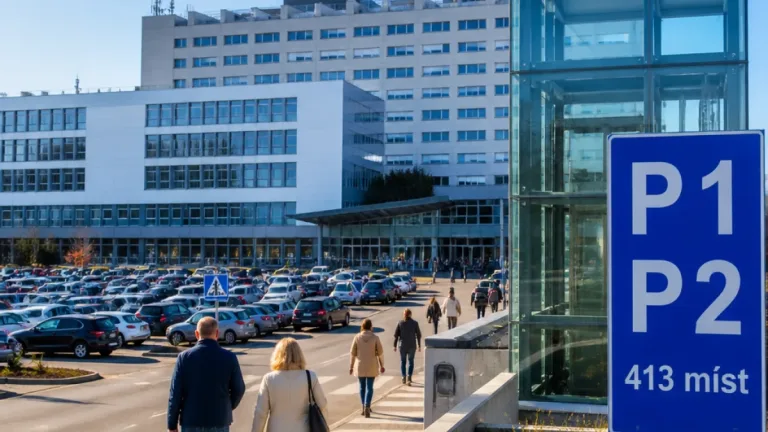 Nemocnice zvyšuje počet míst pro návštěvníky v České Budějovice, zpřístupní 413 parkovacích míst