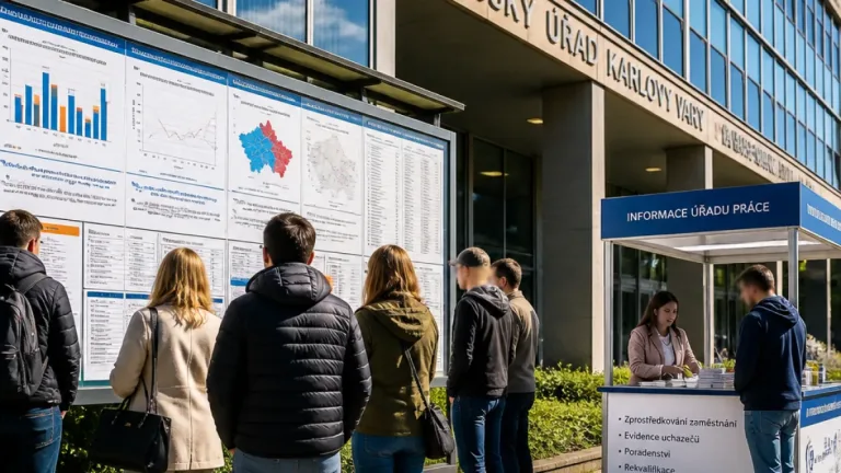 Nezaměstnanost v Karlovarském kraji v červenci klesla na 5,7 procenta