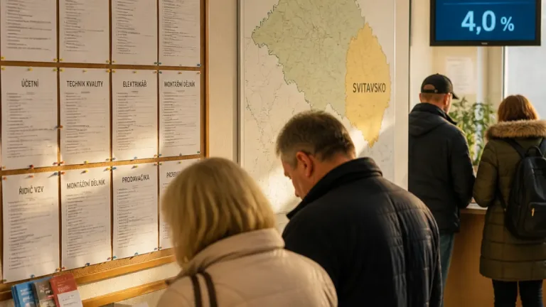 Nezaměstnanost v Pardubickém kraji v červenci vzrostla na 4,0 procenta, nejhůře je na Svitavsku