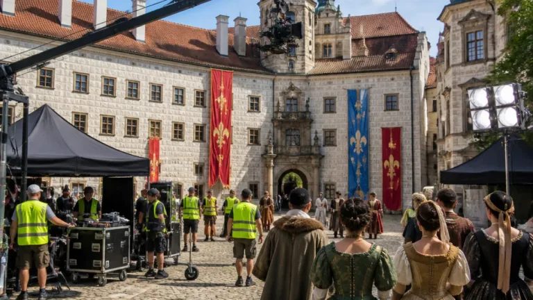 Nová pohádka Líné království natáčí scény v Krňovicích, Novém Městě a Kostelci