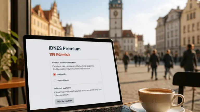 Olomouc: iDNES nabízí bezreklamové předplatné, cílenou reklamu lze odvolat či zamítnout