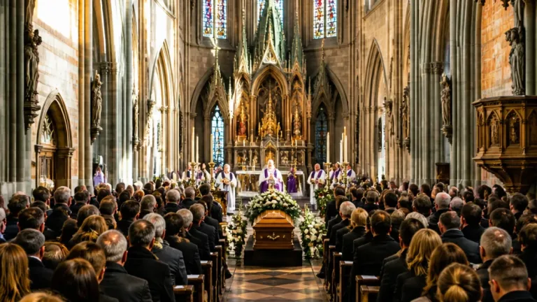 Olomouc se rozloučila s developerem Richardem Morávkem v zaplněné katedrále