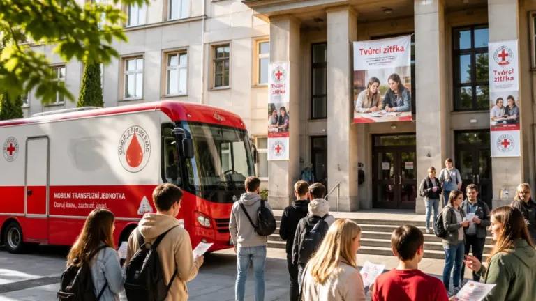 Olomoucký kraj spouští kampaň „Tvůrci zítřka“ na podporu dárcovství krve mezi studenty