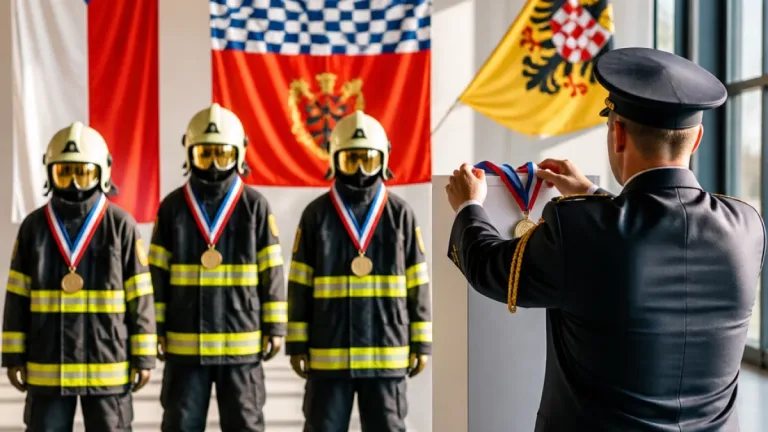 Olomoučtí hasiči oceněni za zásahy ve studni, hořícím domě a při explozi cisteren