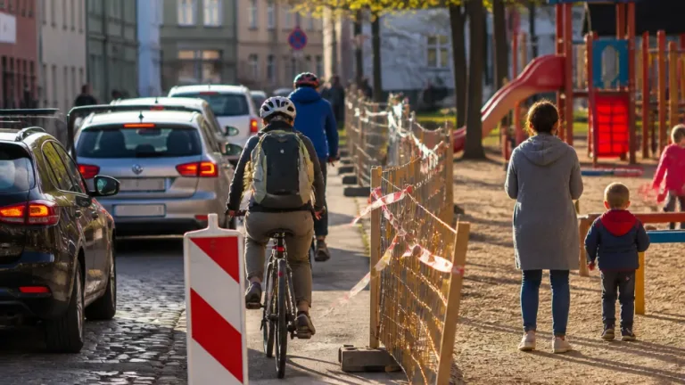 Oprava průtahu Jihlavou přesměrovala provoz na cyklostezku u dětského hřiště, město slibuje náhrady