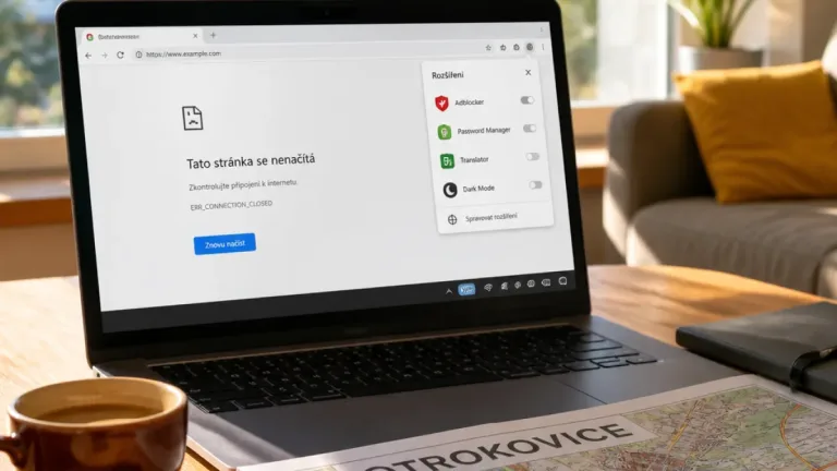 Otrokovice: co dělat, když se stránka nenačte kvůli blokování nebo VPN