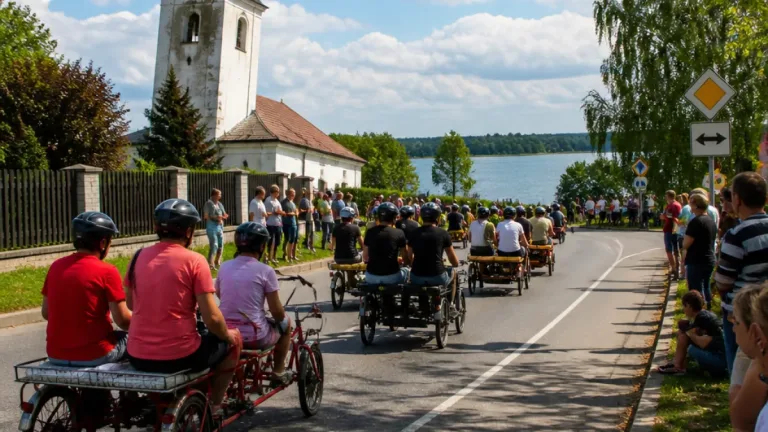Padesátka fanoušků tandemů a vícekol projela o víkendu Karvinsko, tradice trvá čtyři dekády