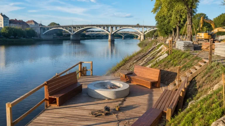 Pardubice budují sluneční pláž u Labe v Polabinách, hotovo má být do října