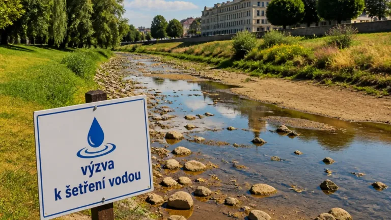 Pardubice volají po šetření vodou. Průtok Chrudimky v Nemošicích klesl pod limit