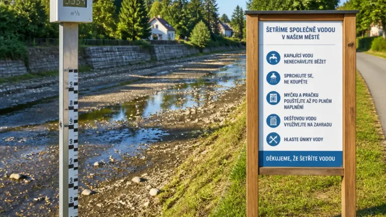 Pardubicko volá po úsporách vody, průtok Chrudimky klesl pod hranici 0,534 m³/s