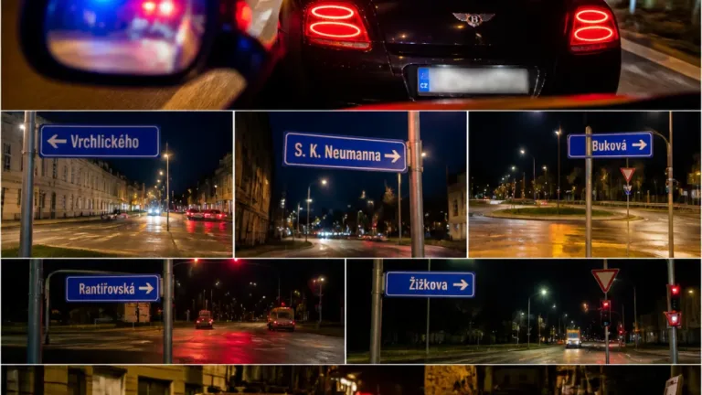 Policie hledá svědky rychlé jízdy Bentley v Jihlavě, řidič ujížděl hlídce