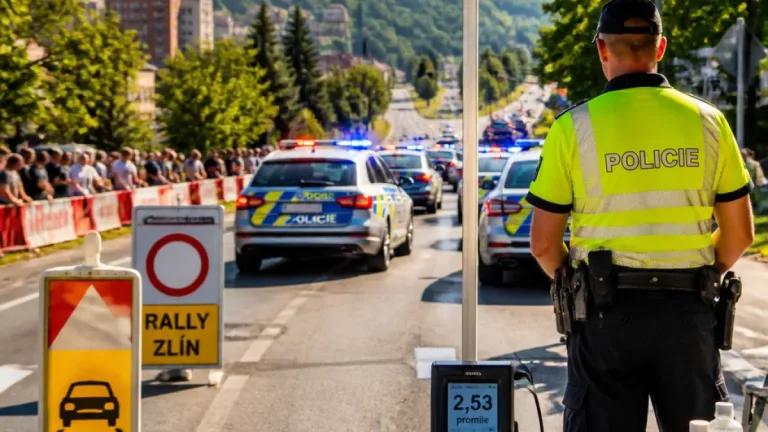 Policie u Barum Rally řešila přes 300 přestupků, jeden řidič nadýchal 2,53 promile