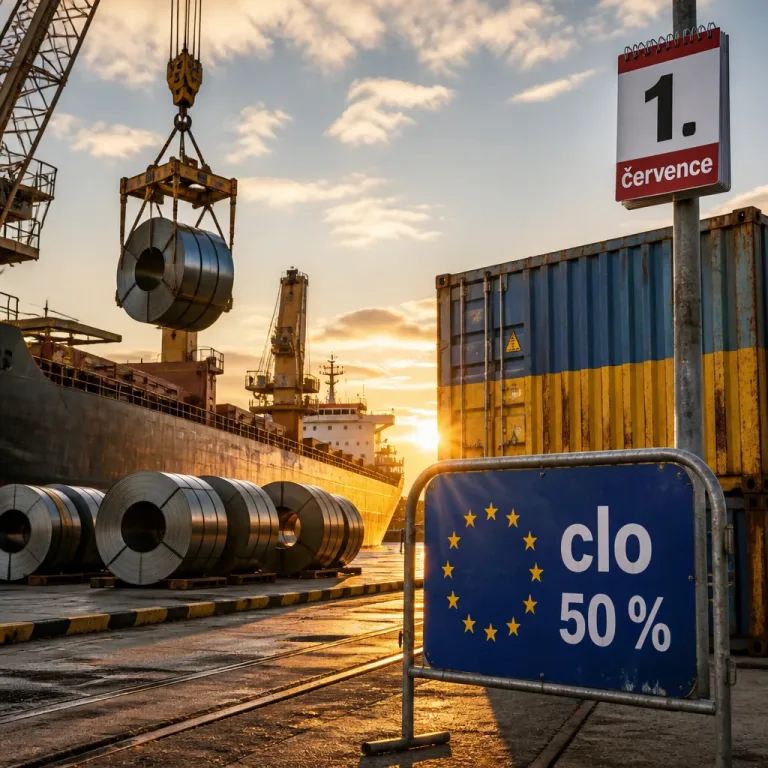 EU obnovila clo na ocel z Ukrajiny, snížila bezcelní kvóty téměř o polovinu