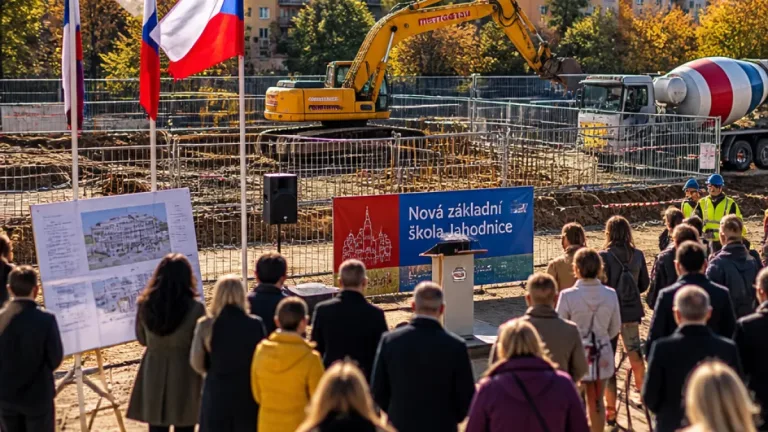 Praha 14 zahájila stavbu nové základní školy za 950 milionů na Jahodnici
