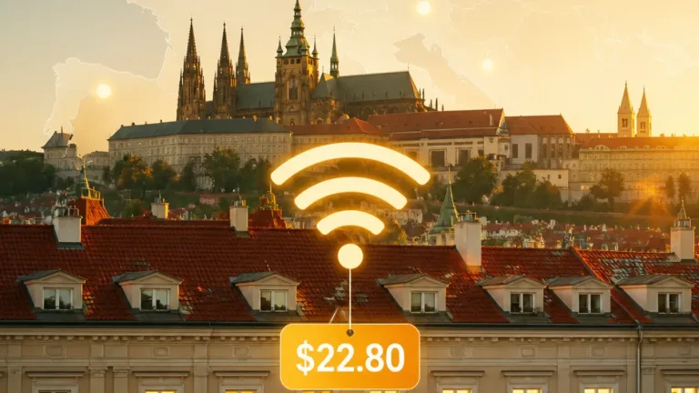 Praha patří mezi nejlevnější města v Evropě: internet stojí v průměru 22,8 USD