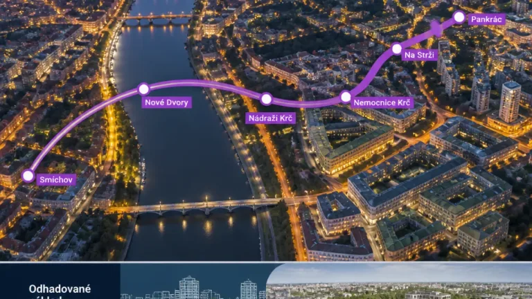 Praha plánuje okružní linku metra E/O za 50 miliard, má spojit Smíchov s Pankrácí