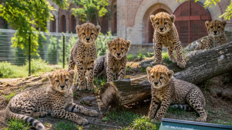 Praha: Zoo Praha představí v příštím týdnu pět gepardích mláďat, jedinečný odchov po osmi letech