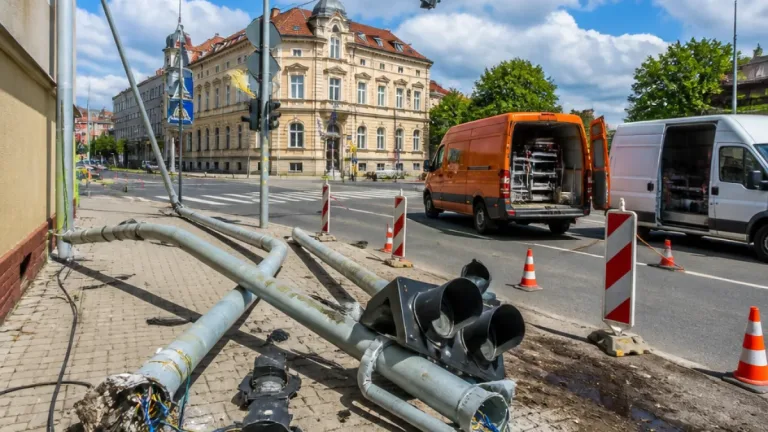 Přerov opraví poškozené semafory za více než milion korun, práce provede AŽD Praha