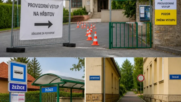 Příbram: dočasné úpravy vstupů, zastávek a uzavírky v centru kvůli pracím