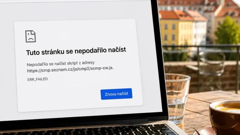 Problémy s načítáním stránky? Mohou je způsobovat rozšíření, VPN nebo blokace skriptu