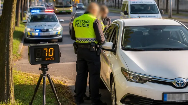 Radar v Plzni odhalil řadu přestupků. Řidič jel 70 km/h a neměl ani platné oprávnění