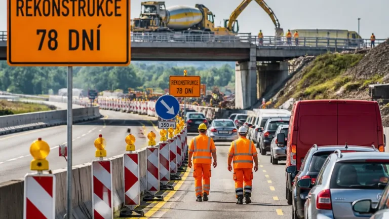 Rekonstrukce D11 mezi 26. a 40. kilometrem začala, práce potrvají 78 dnů