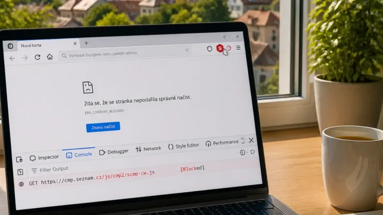 Říčany: Jak postupovat, když se web nenačte kvůli blokovanému skriptu pro souhlas s personalizací