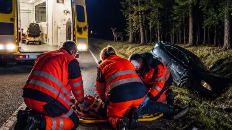 Řidič narazil do srny u Malíkova nad Nežárkou, skončil v jindřichohradecké nemocnici
