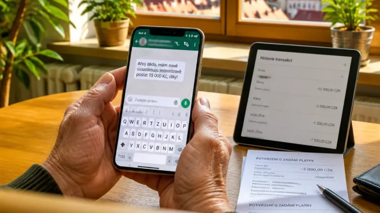 Senior ze Šumperska přišel o téměř 200 000 Kč po podvodu přes falešnou dceru na WhatsAppu