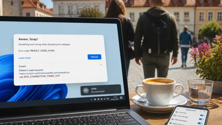 Slaný: co dělat, když se stránka nenačte kvůli blokování skriptů a VPN