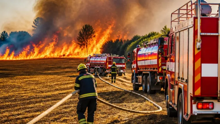 Sucho a vítr na Příbramsku vyvolaly vlnu požárů, u Borotic platí třetí stupeň poplachu