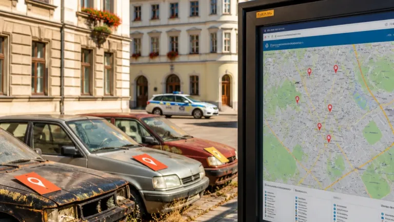 Šumperk spustil on-line mapu vraků, městská policie sleduje 13 případů