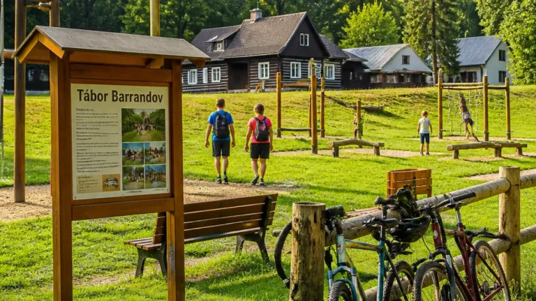 Tábor Barrandov v Miřetíně doplnil odpočinkové zázemí pro děti i turisty