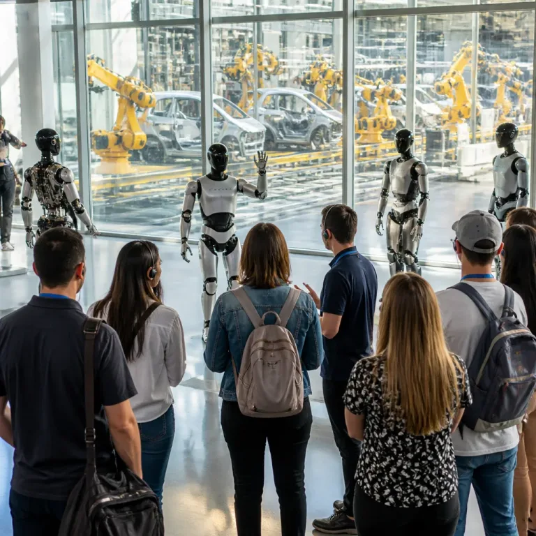 V Číně roste zájem o „technologickou turistiku“: roboti i továrny lákají zahraniční návštěvníky