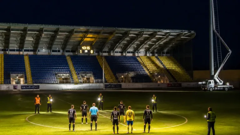 Teplice řeší výpadek světel na Stínadlech po dvacetiminutové pauze zápasu