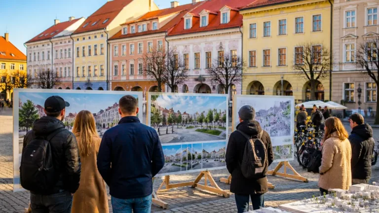 Uherské Hradiště připravuje rekonstrukci Masarykova náměstí podle nové studie