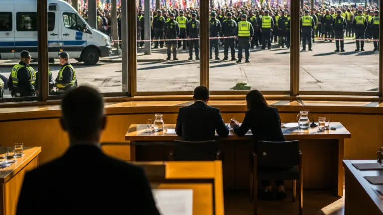Ústecký kraj má novou hejtmanku Janu Vaňhovou, zasedání provázely protesty i policejní zásah