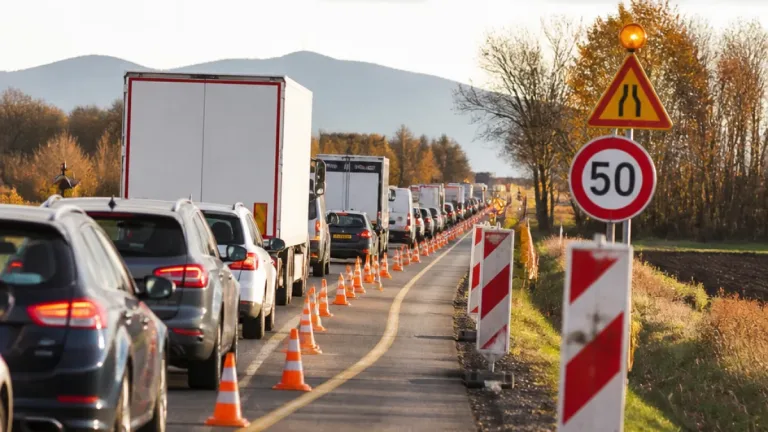 Uzavírka pruhu u Krčmaň zpomaluje provoz na hlavním tahu směrem na Přerov