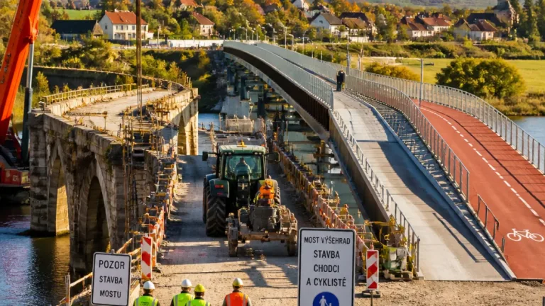 V Blšanech u Loun vznikne nový most s odděleným koridorem pro cyklisty a pěší, dopad ocení i Most
